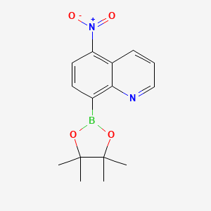 5-Nitro-8-(4,4,5,5-tetramethyl-1,3,2-dioxaborolan-2-yl)quinoline