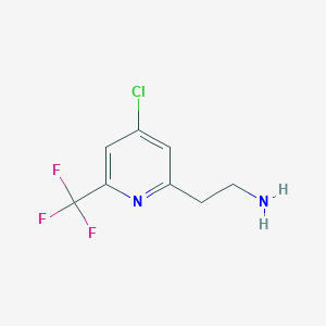 2-[4-Chloro-6-(trifluoromethyl)pyridin-2-YL]ethanamine