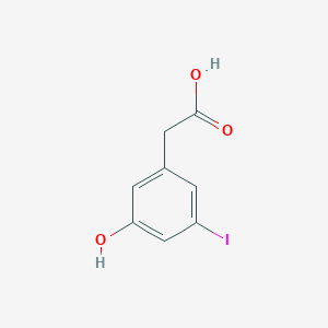 molecular formula C8H7IO3 B14852184 (3-Hydroxy-5-iodophenyl)acetic acid CAS No. 1393540-48-1