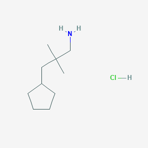 molecular formula C10H22ClN B1485219 3-环戊基-2,2-二甲基丙-1-胺盐酸盐 CAS No. 2098144-91-1