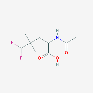 molecular formula C9H15F2NO3 B1485221 2-Acetamido-5,5-difluoro-4,4-dimethylpentanoic acid CAS No. 2097950-67-7