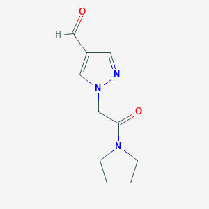1-[2-oxo-2-(pyrrolidin-1-yl)ethyl]-1H-pyrazole-4-carbaldehyde