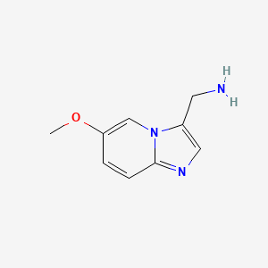 (6-Methoxyimidazo[1,2-A]pyridin-3-YL)methanamine