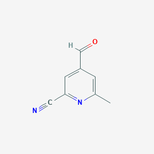 4-Formyl-6-methylpyridine-2-carbonitrile