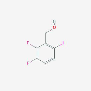 molecular formula C7H5F2IO B14852249 6-Iodo-2,3-difluorobenzenemethanol 