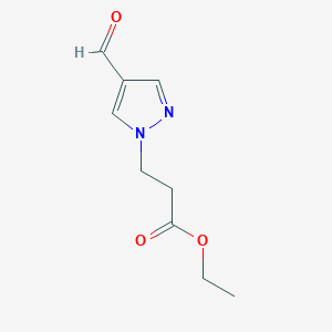 ethyl 3-(4-formyl-1H-pyrazol-1-yl)propanoate