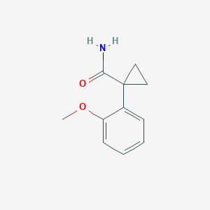 molecular formula C11H13NO2 B14852254 1-(2-Methoxyphenyl)cyclopropane-1-carboxamide 