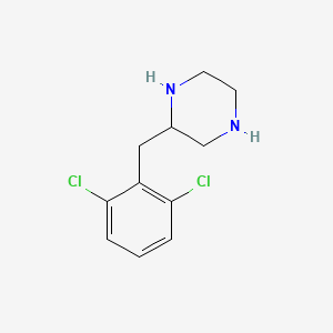 molecular formula C11H14Cl2N2 B14852258 2-(2,6-Dichloro-benzyl)-piperazine 