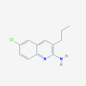 6-Chloro-3-propylquinolin-2-amine