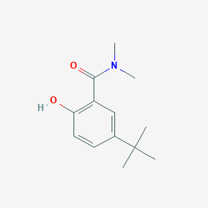 molecular formula C13H19NO2 B14852282 5-Tert-butyl-2-hydroxy-N,N-dimethylbenzamide 