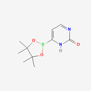 molecular formula C10H15BN2O3 B14852316 2-Hydroxypyrimidin-4-ylboronic acid pinacol ester 