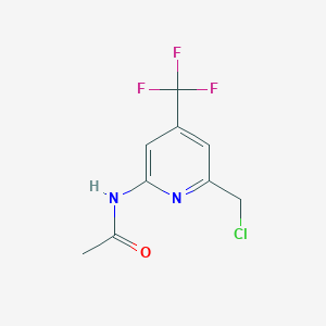 N-(6-(Chloromethyl)-4-(trifluoromethyl)pyridin-2-yl)acetamide