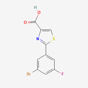 2-(3-Bromo-5-fluorophenyl)thiazole-4-carboxylic acid