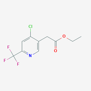 Ethyl [4-chloro-6-(trifluoromethyl)pyridin-3-YL]acetate