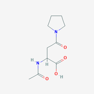 2-Acetamido-4-oxo-4-(pyrrolidin-1-yl)butanoic acid