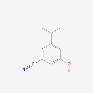 molecular formula C10H11NO B14852437 3-Hydroxy-5-isopropylbenzonitrile 