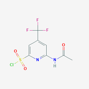 6-(Acetylamino)-4-(trifluoromethyl)pyridine-2-sulfonyl chloride