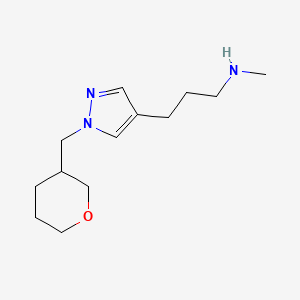 methyl(3-{1-[(oxan-3-yl)methyl]-1H-pyrazol-4-yl}propyl)amine