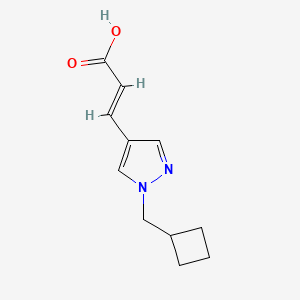 (2E)-3-[1-(cyclobutylmethyl)-1H-pyrazol-4-yl]prop-2-enoic acid