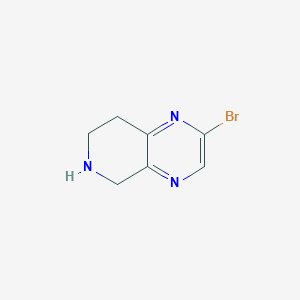 molecular formula C7H8BrN3 B14852519 2-Bromo-5,6,7,8-tetrahydropyrido[3,4-B]pyrazine 