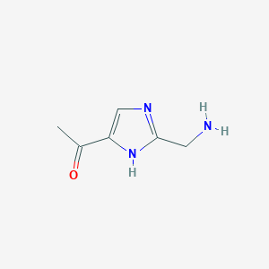 1-[2-(Aminomethyl)-1H-imidazol-5-YL]ethanone