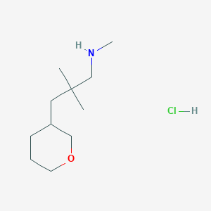 [2,2-Dimethyl-3-(oxan-3-yl)propyl](methyl)amine hydrochloride