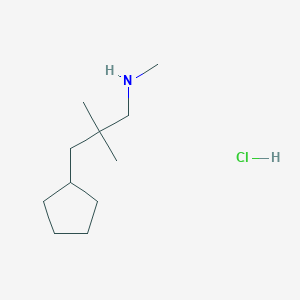 (3-Cyclopentyl-2,2-dimethylpropyl)(methyl)amine hydrochloride