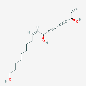 molecular formula C18H26O3 B14852569 (9Z,11S,16R)-octadeca-9,17-dien-12,14-diyne-1,11,16-triol 