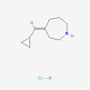 molecular formula C10H18ClN B1485260 (4Z)-4-(cyclopropylmethylidene)azepane hydrochloride CAS No. 2098156-20-6