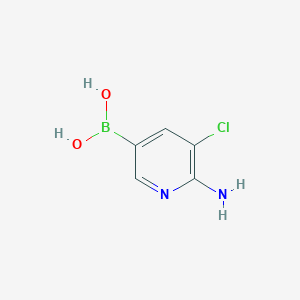 (6-Amino-5-chloropyridin-3-YL)boronic acid