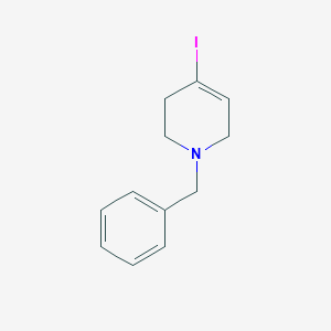 molecular formula C12H14IN B14852627 1-Benzyl-4-iodo-1,2,3,6-tetrahydro-pyridine 