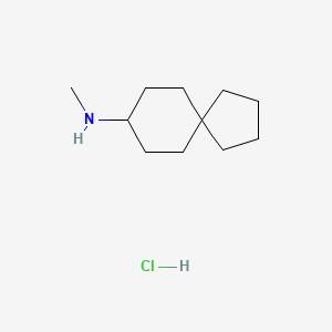 molecular formula C11H22ClN B1485264 N-methylspiro[4.5]decan-8-amine hydrochloride CAS No. 2097967-05-8