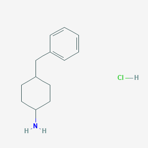 molecular formula C13H20ClN B1485267 4-苄基环己烷-1-胺盐酸盐 CAS No. 2098019-13-5