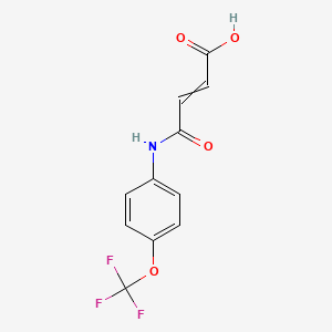 molecular formula C11H8F3NO4 B14852702 4-Oxo-4-{[4-(trifluoromethoxy)phenyl]amino}but-2-enoic acid 