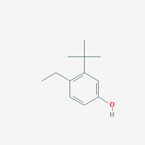 molecular formula C12H18O B14852731 3-Tert-butyl-4-ethylphenol 