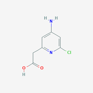 (4-Amino-6-chloropyridin-2-YL)acetic acid