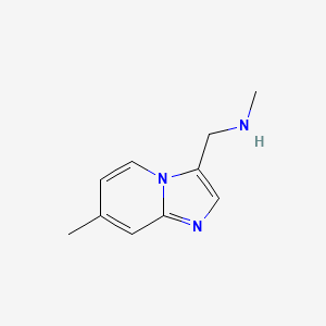 molecular formula C10H13N3 B14852766 Methyl((7-methylimidazo[1,2-A]pyridin-3-YL)methyl)amine CAS No. 944896-49-5