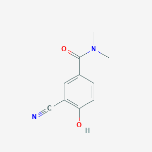 molecular formula C10H10N2O2 B14852768 3-Cyano-4-hydroxy-N,N-dimethylbenzamide 