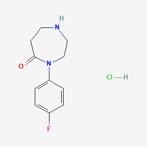 4-(4-Fluorophenyl)-1,4-diazepan-5-one hydrochloride