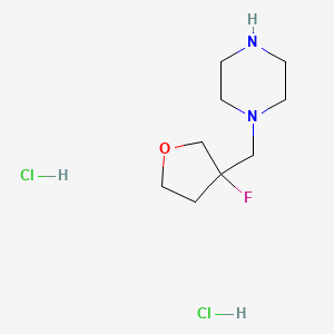1-[(3-Fluorooxolan-3-yl)methyl]piperazine dihydrochloride