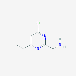 molecular formula C7H10ClN3 B14852802 (4-Chloro-6-ethylpyrimidin-2-YL)methanamine CAS No. 944904-65-8