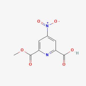 molecular formula C8H6N2O6 B14852817 6-(Methoxycarbonyl)-4-nitropyridine-2-carboxylic acid 