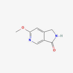 molecular formula C8H8N2O2 B14852823 6-Methoxy-1,2-dihydro-3H-pyrrolo[3,4-C]pyridin-3-one 