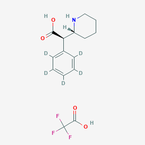 (2R)-2-(2,3,4,5,6-pentadeuteriophenyl)-2-[(2R)-piperidin-2-yl]acetic acid;2,2,2-trifluoroacetic acid