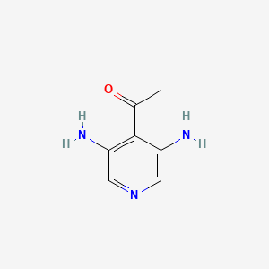 molecular formula C7H9N3O B14852847 1-(3,5-Diaminopyridin-4-YL)ethanone 