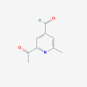 2-Acetyl-6-methylisonicotinaldehyde