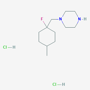 1-[(1-Fluoro-4-methylcyclohexyl)methyl]piperazine dihydrochloride