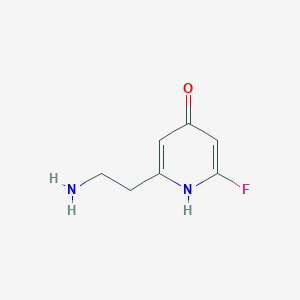 2-(2-Aminoethyl)-6-fluoropyridin-4-OL