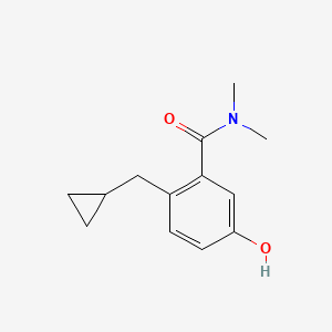 2-(Cyclopropylmethyl)-5-hydroxy-N,N-dimethylbenzamide