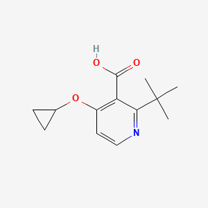 2-Tert-butyl-4-cyclopropoxynicotinic acid